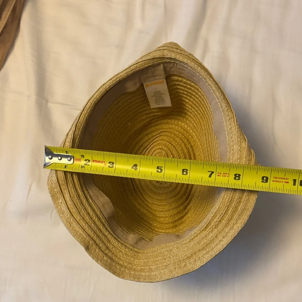 Gymboree Tan Straw Hat with Colorful Band
